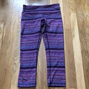 Lululemon wunder under crop size 6